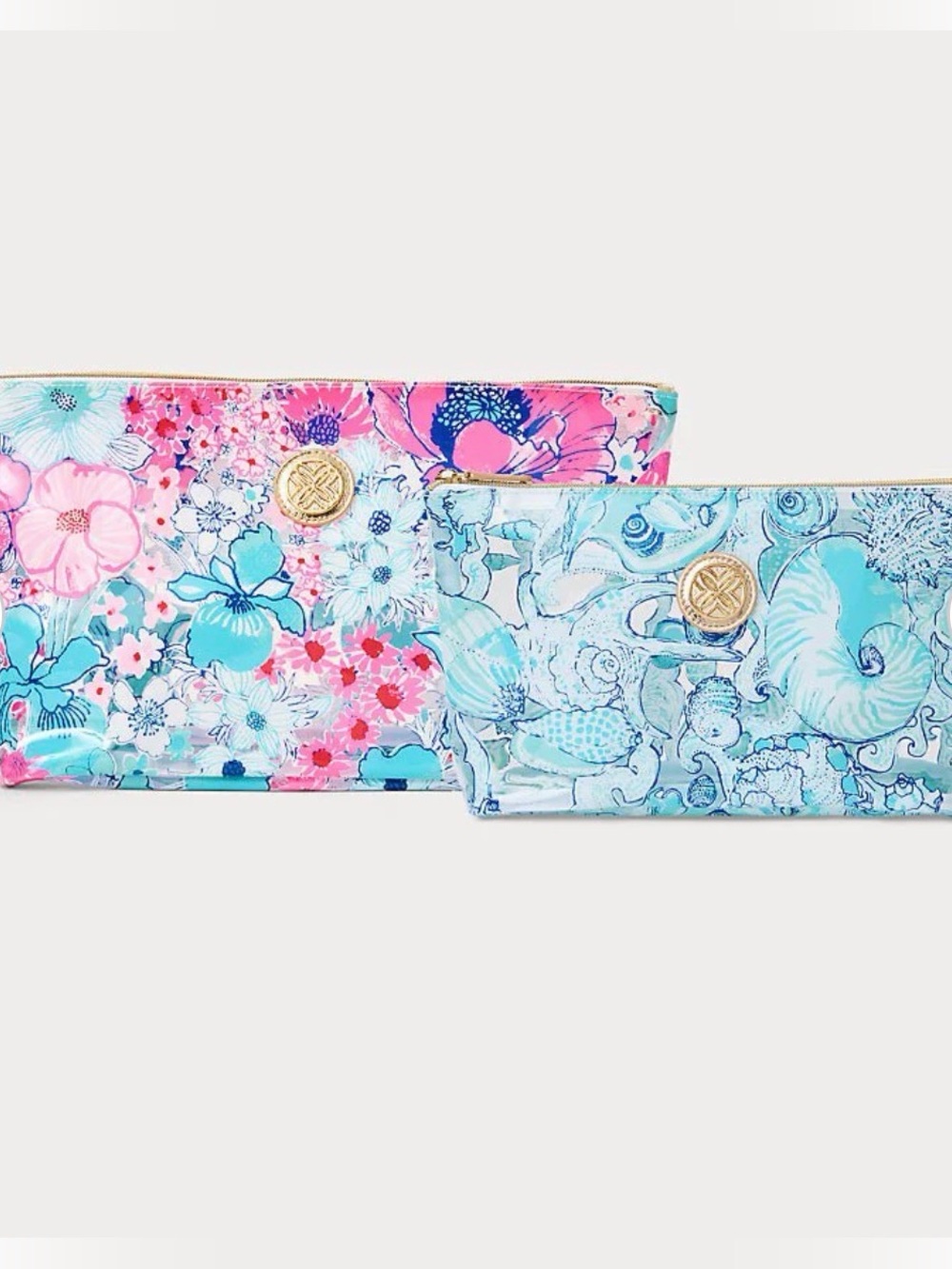 Lilly Pulitzer Gwp Set Of 2 Pool Pouches new in package “all her glory”